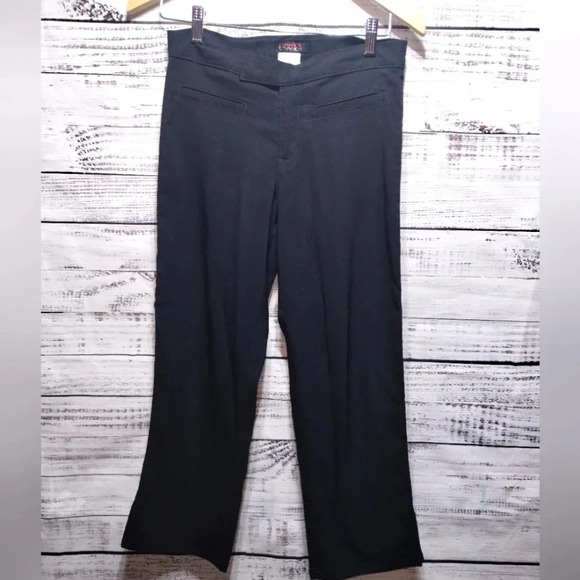 Z. Cavaricci Vintage Y2K Black Stretch Crop Dress‎ Office Pant size 5 - Picture 1 of 5